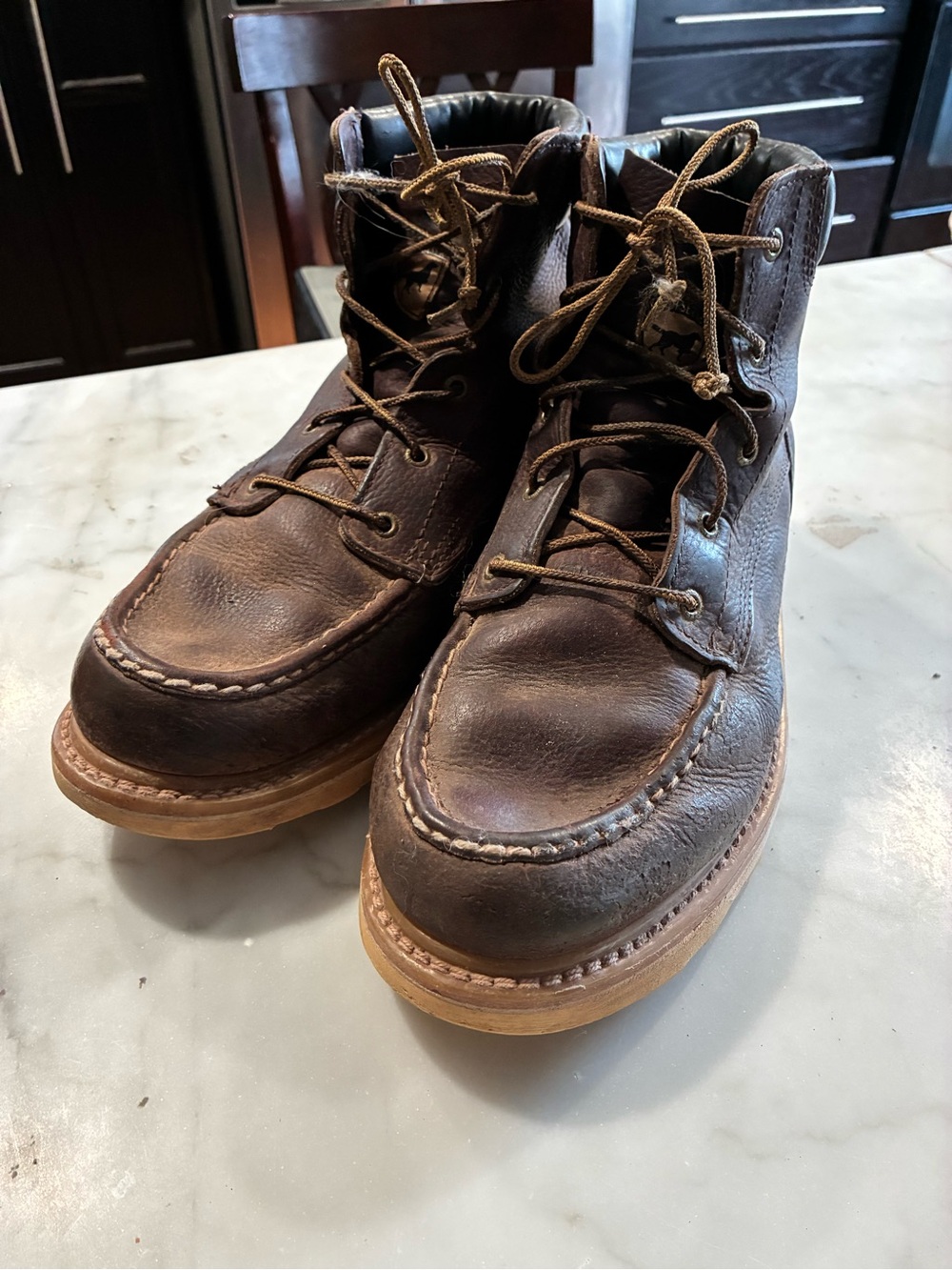 Irish Setter Ashby Moc Soft Toe Leather Work Boots Brown 83605 Men's Size 13 D